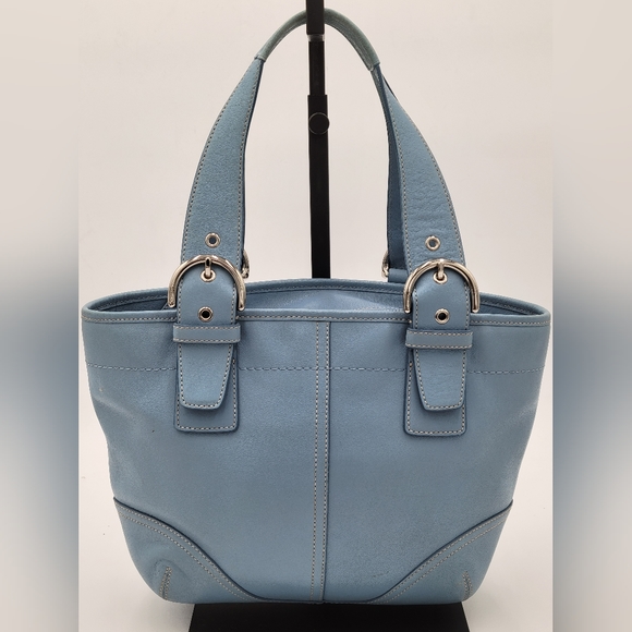 🔥SALE🔥 Coach Smooth Leather Carry All Bag, Vintage, w/ matching Wallet - Picture 3 of 14